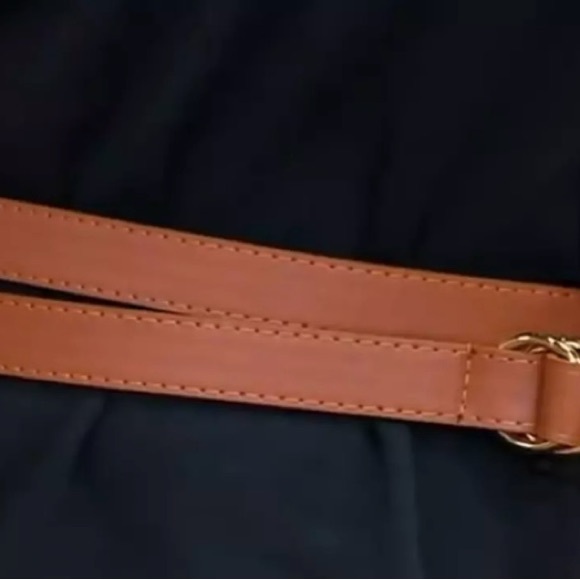 J Jason Wu Double Wrap Faux Leather Belt Color Brown Size XXXS / XXS A458202 NWT - Picture 5 of 6